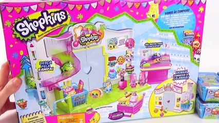 Pig George e Família Peppa Pig Vão Conhecer a Lojinha Shopkins. Em Português