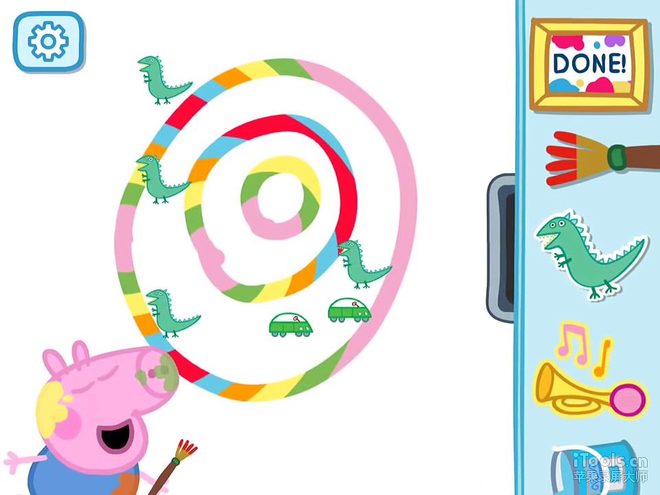 Kids Peppa Pig Paintbox - iOS iPad App Game Play Review for Kids iOS Game