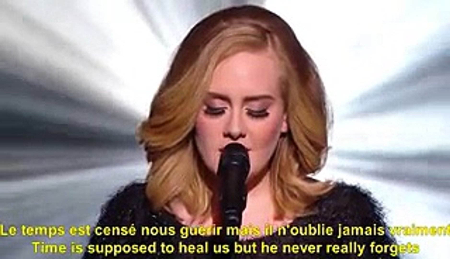 ⁣Adele Hello Lyrics French Version française Paroles learn with songs Sara'h Translation - Video
