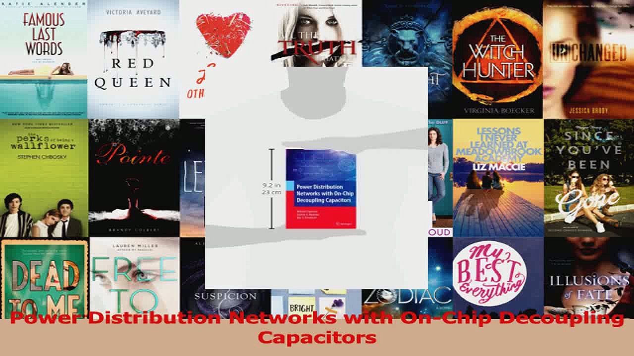 PDF Download  Power Distribution Networks with OnChip Decoupling Capacitors PDF Full Ebook