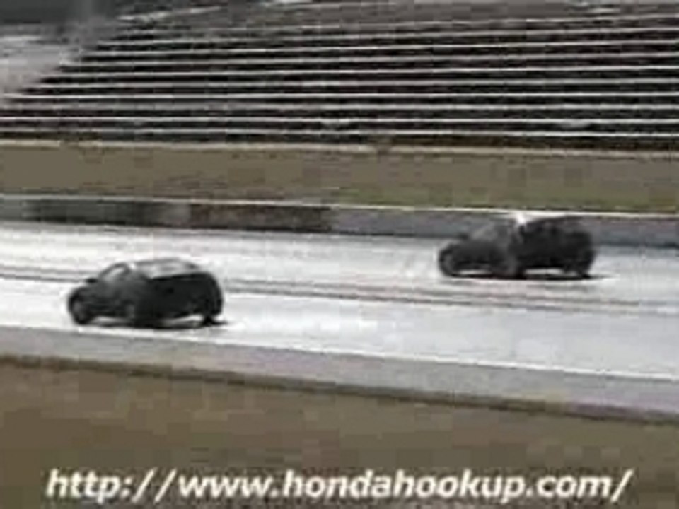 Illegal Street Racing - CRX Vs Civic