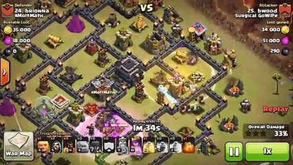 TH9 Hog Rider Attacks [Surgical GoWiPe vs #MoltMath SCRIMMAGE pt 1]