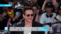 Gov. Jerry Brown pardons Robert Downey Jr. for 1990s drug offenses