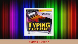 PDF Download  Typing Tutor 7 Read Online
