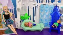 Elsas Frozen Kids Go To Barbie Eye Doctor For Glasses Part 1 DisneyCarToys Barbie Doctor