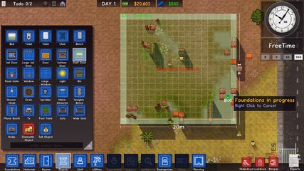 Let's Play Prison Architect Episode I - Forestry Rush