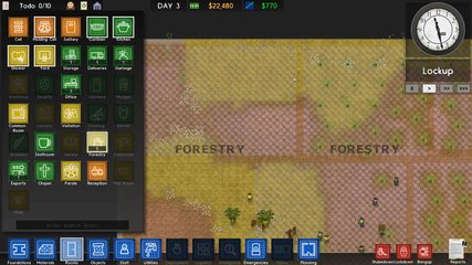 Let's Play Prison Architect Episode II - Forestry Rush