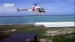 Helicopter with seven people on board came crashing down before their eyes