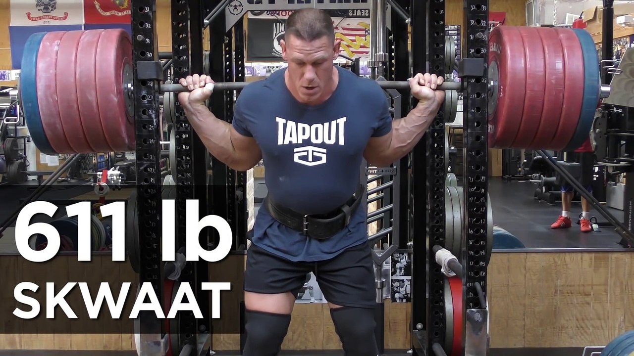 John Cena Squats 611 Pounds