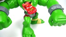 OGRE ATTACK!! Lightning McQueen Cars Saved by HULK BROTHERS SMASH - Imaginext Toys & Disney Pixar , HD online free 2016