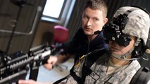 US Soldiers Training With Revolutionary Virtual Weapons Dismounted Soldier Training System