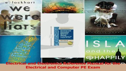 PDF Download  Electrical and Electronics Reference Manual for the Electrical and Computer PE Exam Read Full Ebook