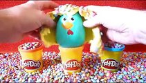 Play Doh Stars Surprise Eggs Hello Kitty Cars Frozen Kinder Egg Surprise Playdough Маша и Медве
