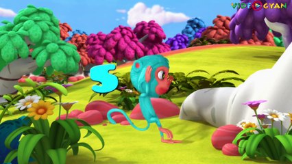 Ten Little Monkeys | Nursery Rhymes & Kids Songs | 3D Rhymes