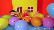 SURPRISE EGGS Peppa Pig Julius Jr [Nickelodeon] Kwazii from The Octonauts [Disney Junior] Parody