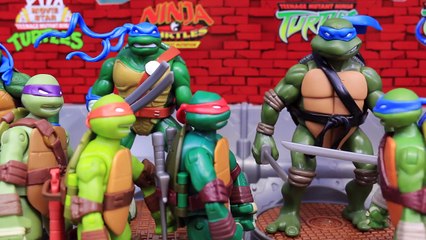 Teenage Mutant Ninja Turtles History Lesson with TMNT Classic and Fast Forward with Live Action Toy