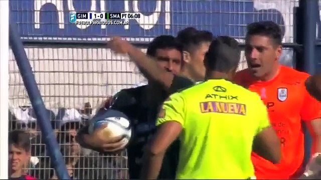 Gol de Vera. Gimnasia LP 1 - San Martín SJ 1. Liguilla Pre Sudamericana 2015. FPT