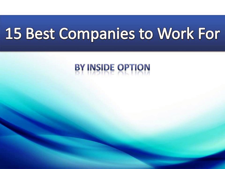 Inside Option - 15 Best Companies to Work For