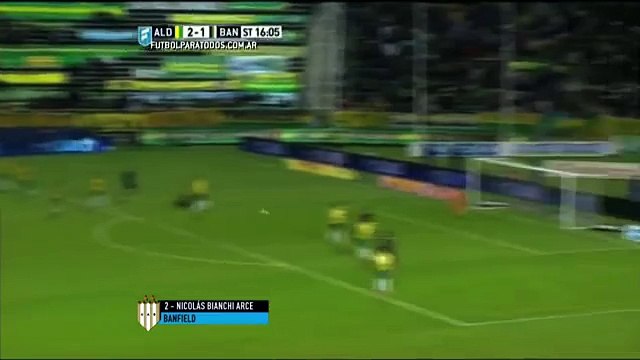 Gol de Bianchi Arce. Aldosivi 2 - Banfield 2. Final Liguilla Pre Sudamericana 2015. FPT
