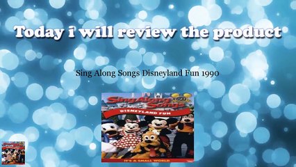 Buy Sing Along Songs Disneyland Fun 1990