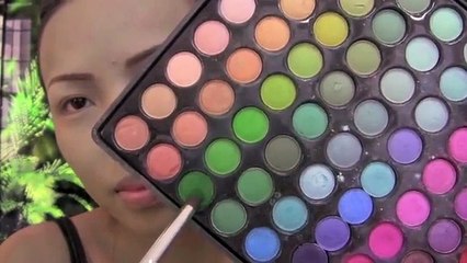 Poison Ivy Make-up Tutorial !!!(Cartoon version)