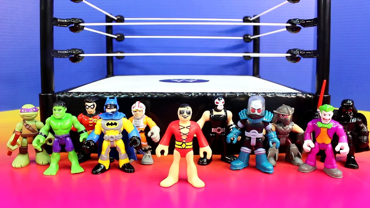 Imaginext Battle Wars 2 Batman Hulk Robin Joker Bane Shredder Mr. Freeze TMNT Star Wars Da