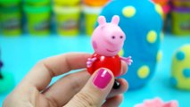 PLAY DOH TOYS Peppa Pig toys Play Doh Spiderman Surprise eggs playdough egg EGG