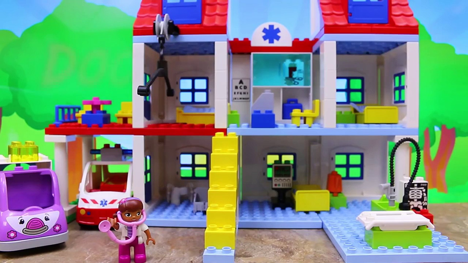 Doc McStuffins Duplo Lego Hospital with Superheroes Superman and Batman  with Spiderman - Dailymotion Video