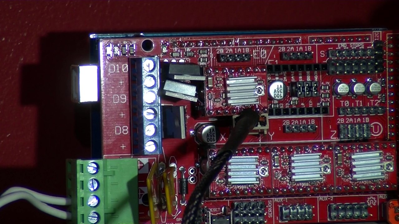 Protomaker 3D Printer Basic testing RAMPS LCD 12864