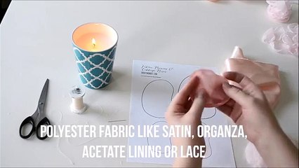 DIY Fabric Roses and Peony Flowers