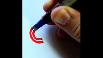 손으로 직접 로고 그리기 대박 ㅎㄷㄷ , Awesome Logo drawing video