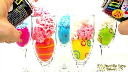 Opening Surprise Egg Cups Filled with Cars 2 Spongebob and Mickey Mouse Toys!