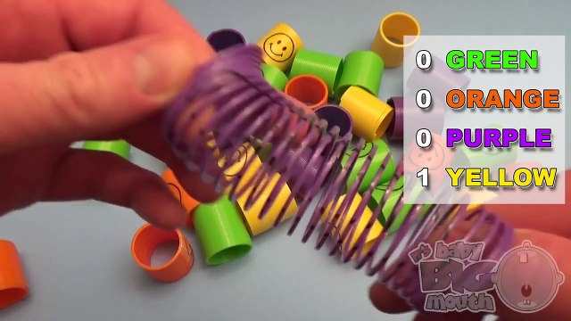 Learn Colours with Smiley Face Slinkies! Fun Learning Contest