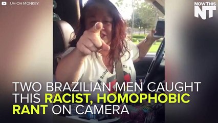 Woman rants against two Brazillians