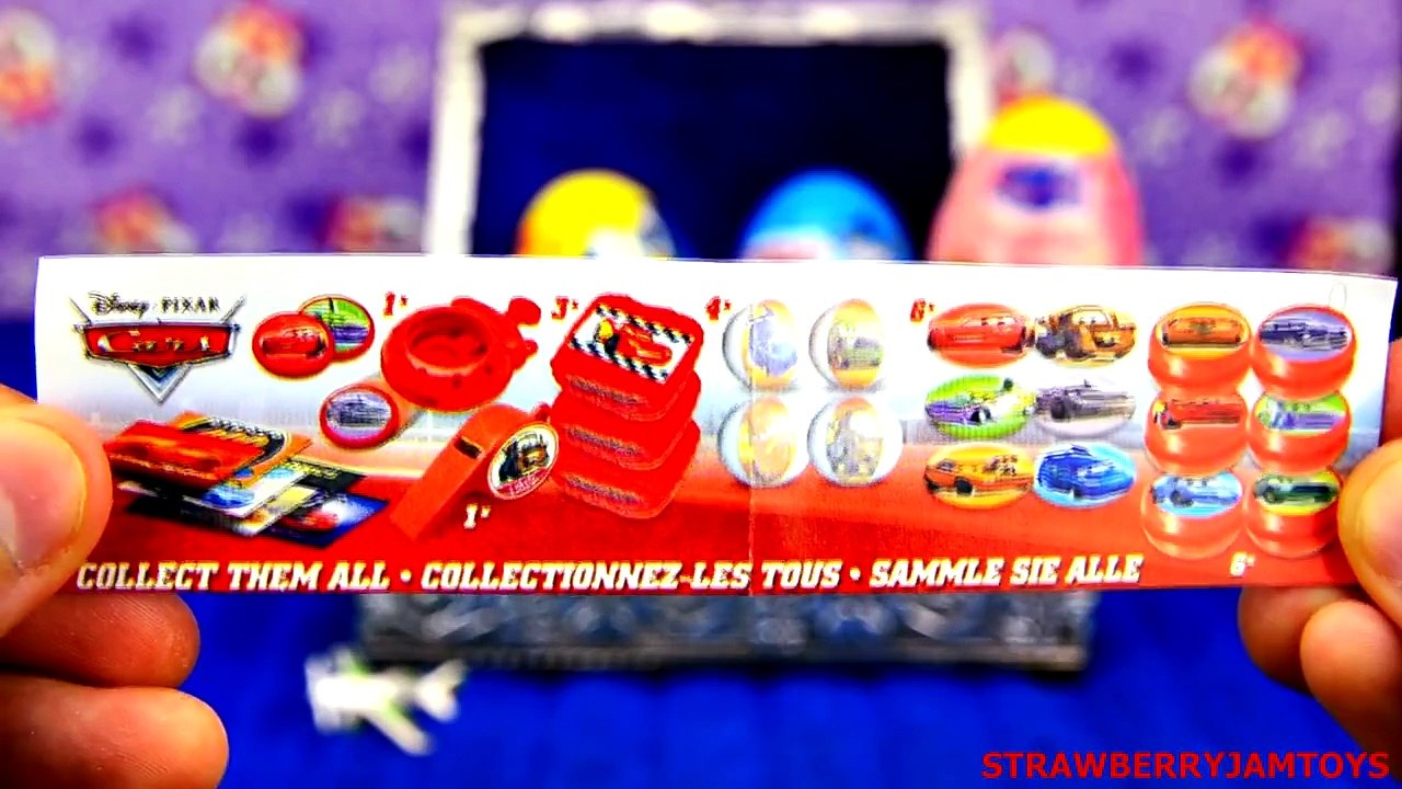 Cars 2 Spongebob Surprise Eggs! Kinder Surprise Peppa Pig Thomas and Friends Disney Planes Cars