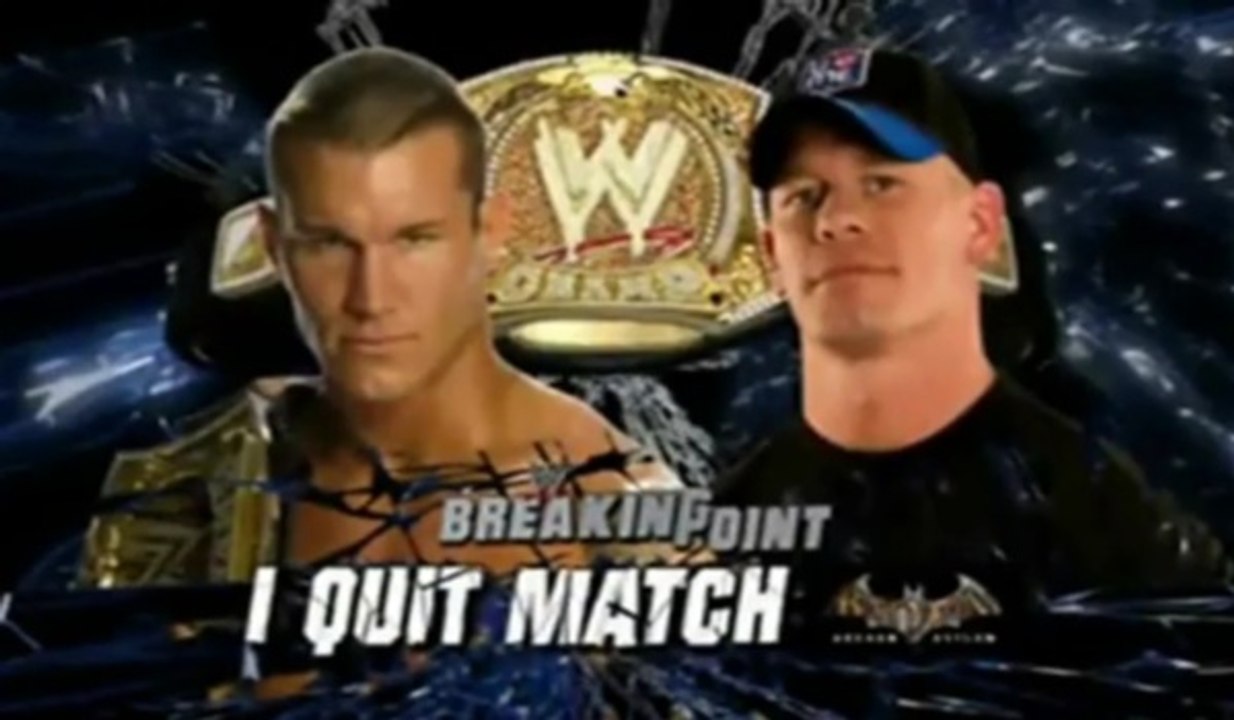 Randy Orton vs John Cena Breaking Point 2009 I Quit Match
