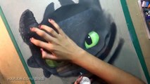 Speed Drawing: Toothless /Chimuelo (How To Train Your Dragon) | Diana Díaz