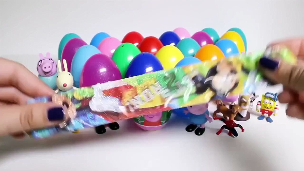Peppa Pig Surprise Eggs Juguetes de Peppa Pig Huevos Sorpresa Mickey Mouse Disney Surprise