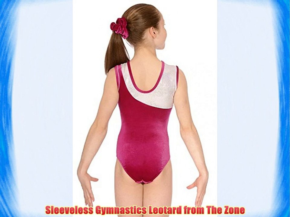 The Zone Z310ECL Round Neck Sleeveless Leotard in Cerise Smooth Velour/Lycra Size 28
