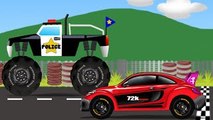 Monster Truck Vs Sports Car | Kids Video | Kids Toy Race
