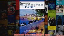 Frommers Memorable Walks in Paris