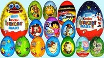 60 Surprise eggs Kinder Surprise Dora the Explorer Peppa Pig Mickey Mouse clubhouse