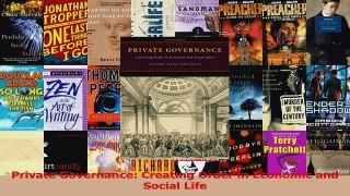 PDF Download  Private Governance Creating Order in Economic and Social Life Read Full Ebook