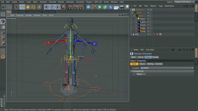 CINEMA 4D R13-TUTORIAL-CHARACTER RIGGING & ANIMATION