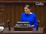 Poseł Monika Rosa - Wystąpienie z dnia 18 listopada 2015 roku.