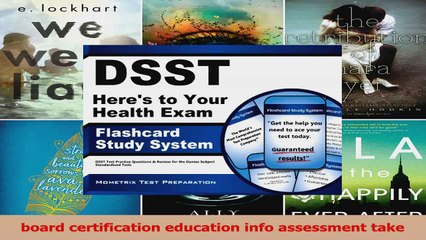 DSST Heres to Your Health Exam Flashcard Study System DSST Test Practice Questions  Download