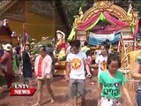 Lao NEWS on LNTV: Vientiane Traffic Police warns Road safety first during Lao New Year.13/