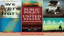 PDF Download  Public Policy in the United States At the Dawn of the Twentyfirst Century PDF Online