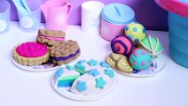 FROZEN Picnic Basket Playset Play Doh Lollipops Cake Dessert DIY Play Doh Creations