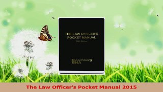 Read  The Law Officers Pocket Manual 2015 EBooks Online